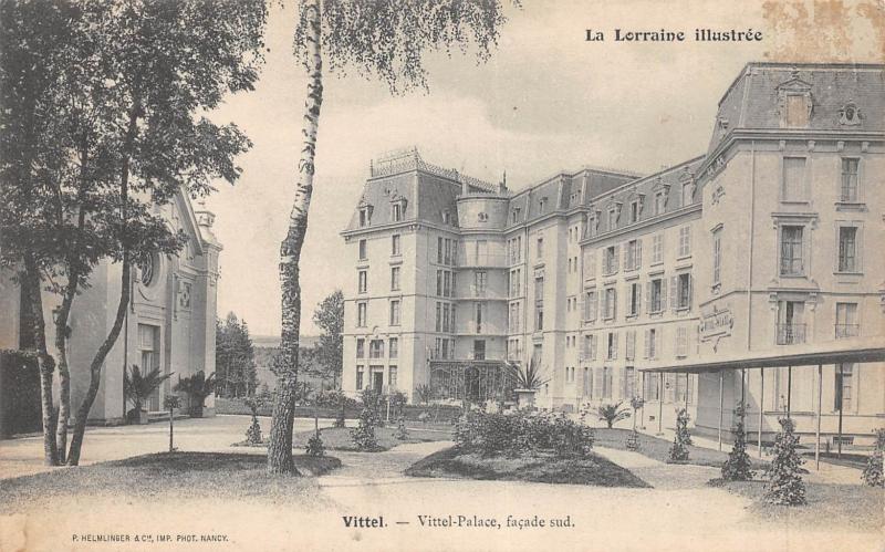 Carte postale ancienne Vittel - Vittel Palace - Facade Sud à Vittel