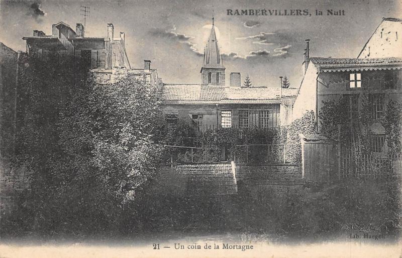 Carte postale ancienne Rambervillers - La Nuit - Un Coin De La Mortagne à Rambervillers