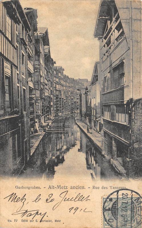 Carte postale ancienne Alt Metz Ancien - Rue Des Tanneurs