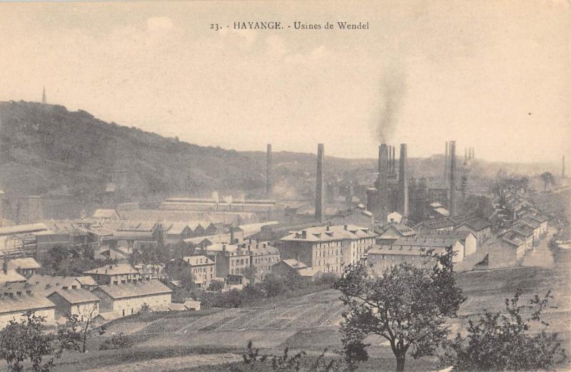 Carte postale ancienne Hayange - Usines De Wendel à Hayange