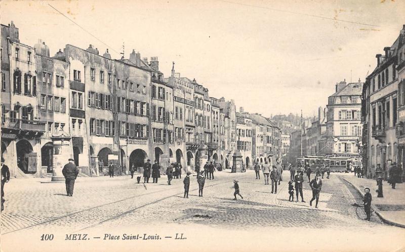 Carte postale ancienne Metz - Place Saint Louis à Metz