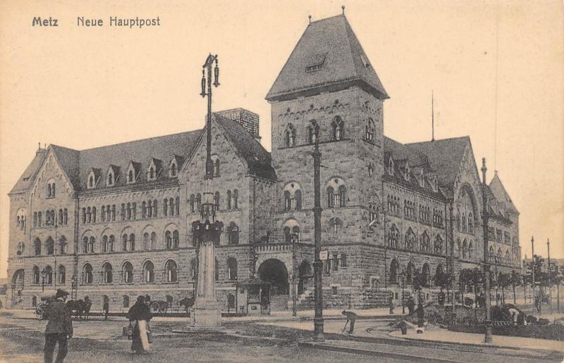 Carte postale ancienne Metz - Neue Hauptpost à Metz