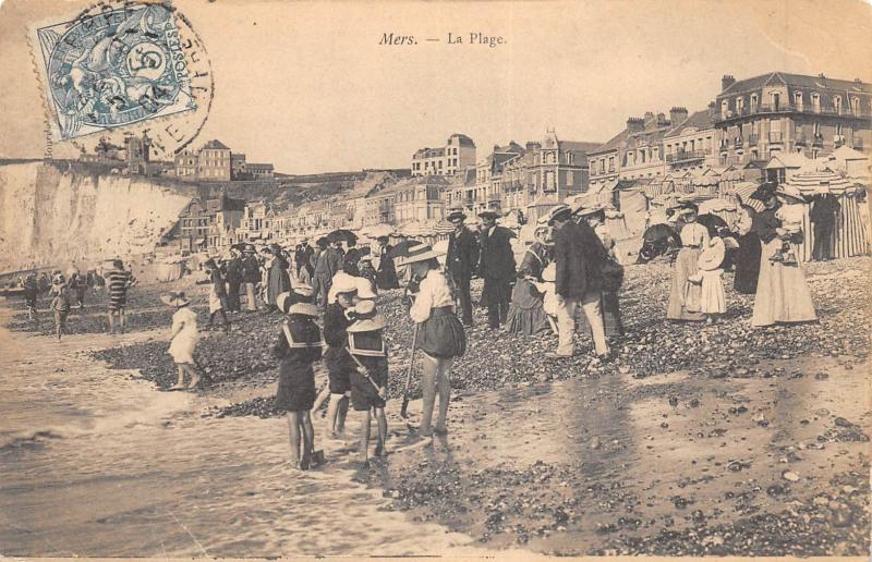 Carte postale ancienne Mers - La Plage