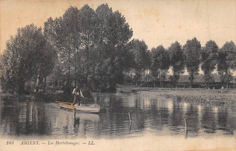 Carte postale ancienne Amiens - Les Hortillonnages à Amiens