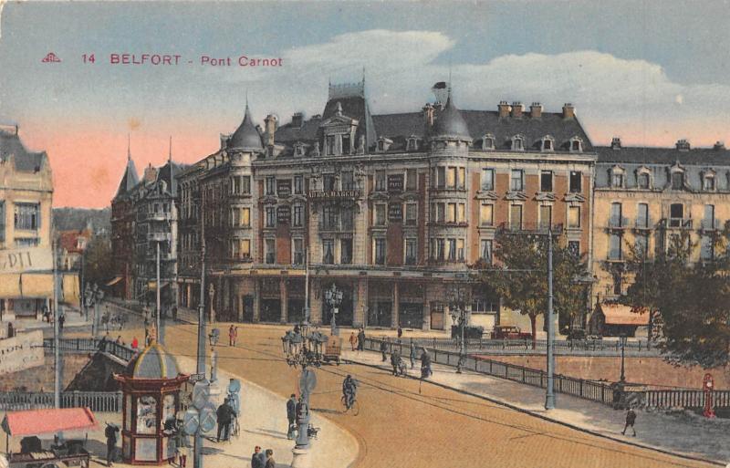 Carte postale ancienne Belfort - Pont Carnot à Belfort