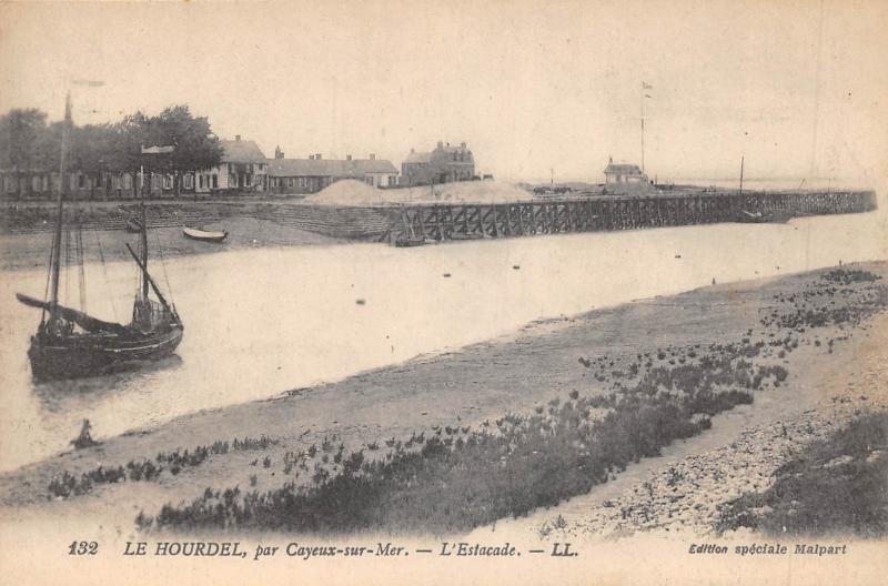 Carte postale ancienne Le Hourdel Par Cayeux Sur Mer - L'Estacade à Cayeux-sur-Mer