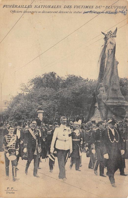 Carte postale ancienne Calais - Funerailles Nationales Des Victimes Du Pluviose - N°7 à Calais