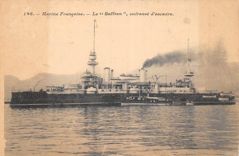 Carte postale ancienne Marine Francaise - Le Suffren - Cuirasse D'Escadre