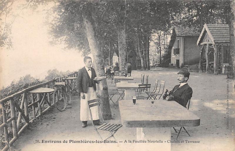 Carte postale ancienne Env.de Plombieres - A La Feuillee Nouvelle - Chalets Terrasse