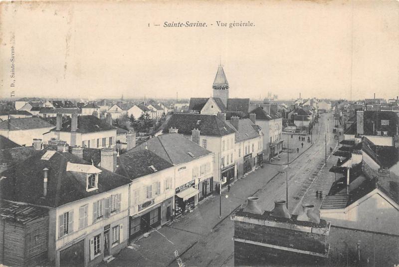 Carte postale ancienne Sainte Savine - Vue Generale à Sainte-Savine