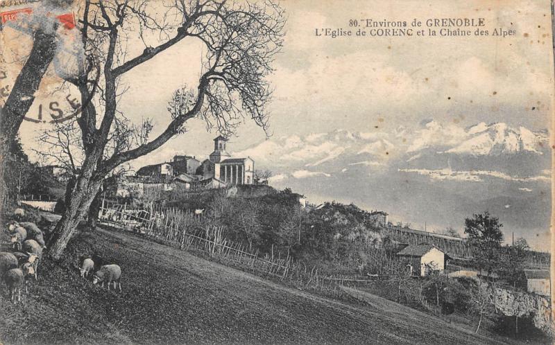 Carte postale ancienne L'Eglise De Corenc à Corenc