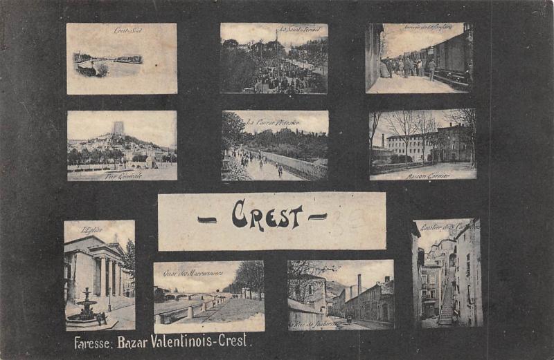 Carte postale ancienne Crest à Crest