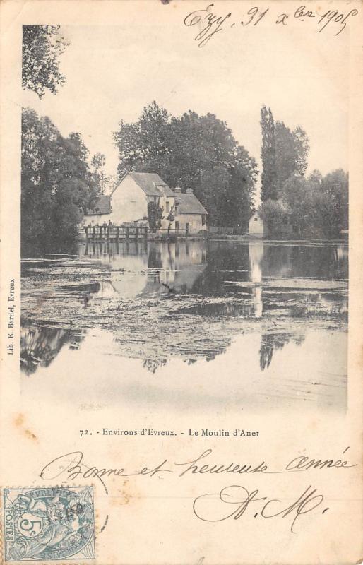 Carte postale ancienne Le Moulin D'Anet