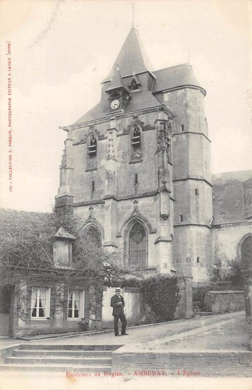 Carte postale ancienne Ambenay - Eglise à Ambenay