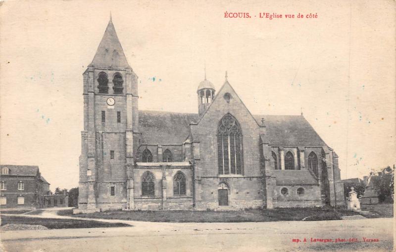 Carte postale ancienne Ecouis - Eglise à Écouis