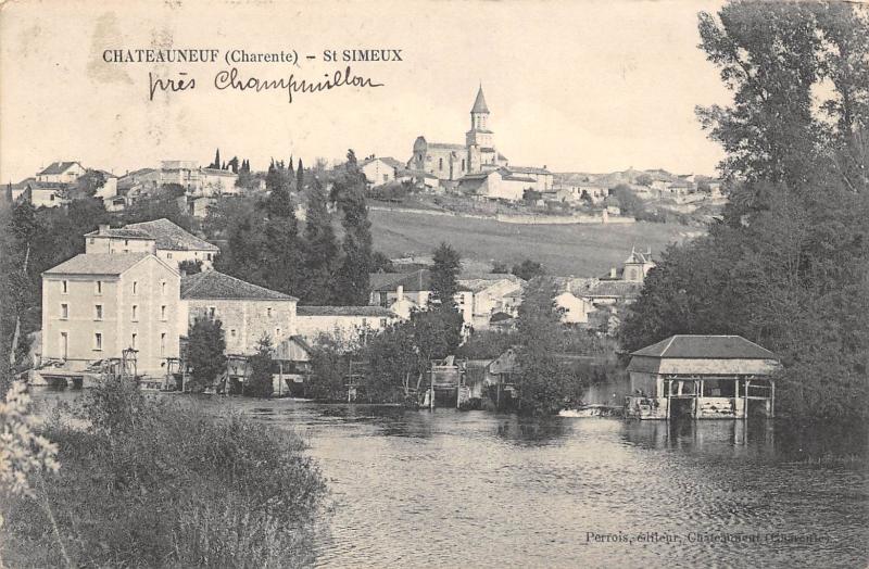 Carte postale ancienne Chateauneuf - Saint Simieux