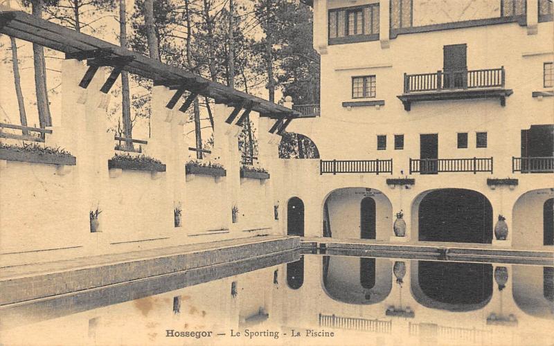 Carte postale ancienne Hossegor - Le Sporting - La Piscine