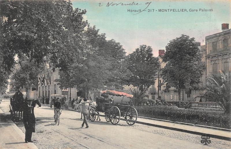 Carte postale ancienne Montpellier - Gare Palavas à Montpellier