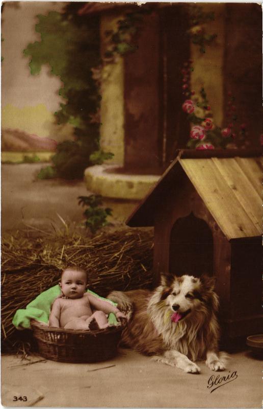 Carte postale ancienne Dogs