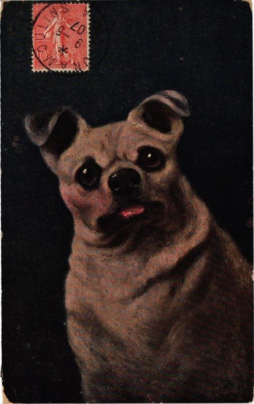 Carte postale ancienne Dogs