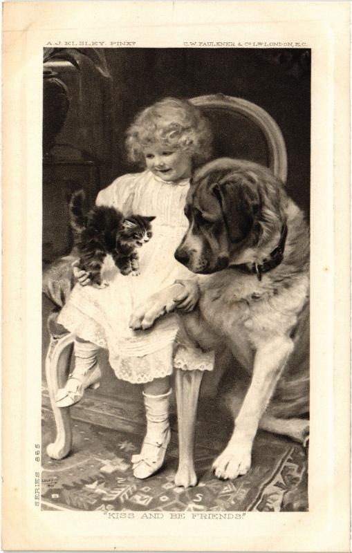 Carte postale ancienne Dogs