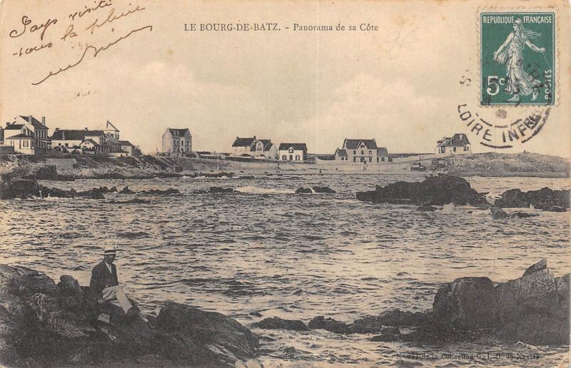 Carte postale ancienne Le Bourg De Batz - Panorama De Sa Cote