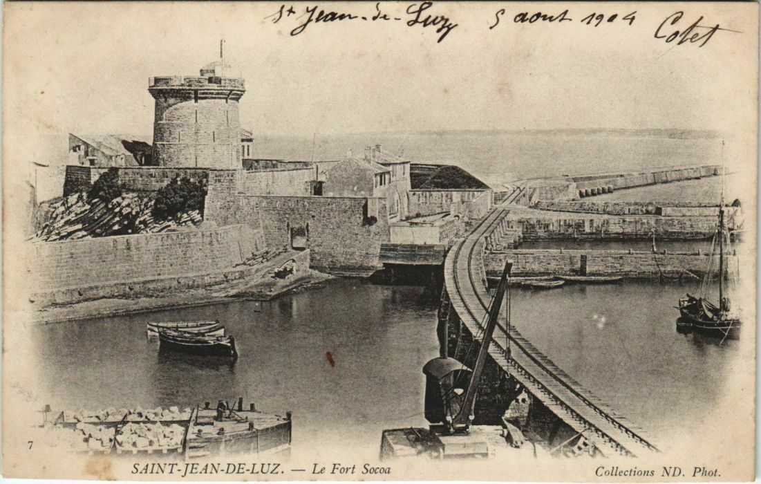 Carte Postale Ancienne CPSM - Saint-Jean-de-Luz - Port Du Socoa Et Bordagain