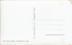 Carte postale ancienne Juan-les-Pins - Panorama de la Plage à Antibes