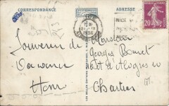 Carte postale ancienne Le Jardin Albert 1er et le Palais de la Jetée à Nice